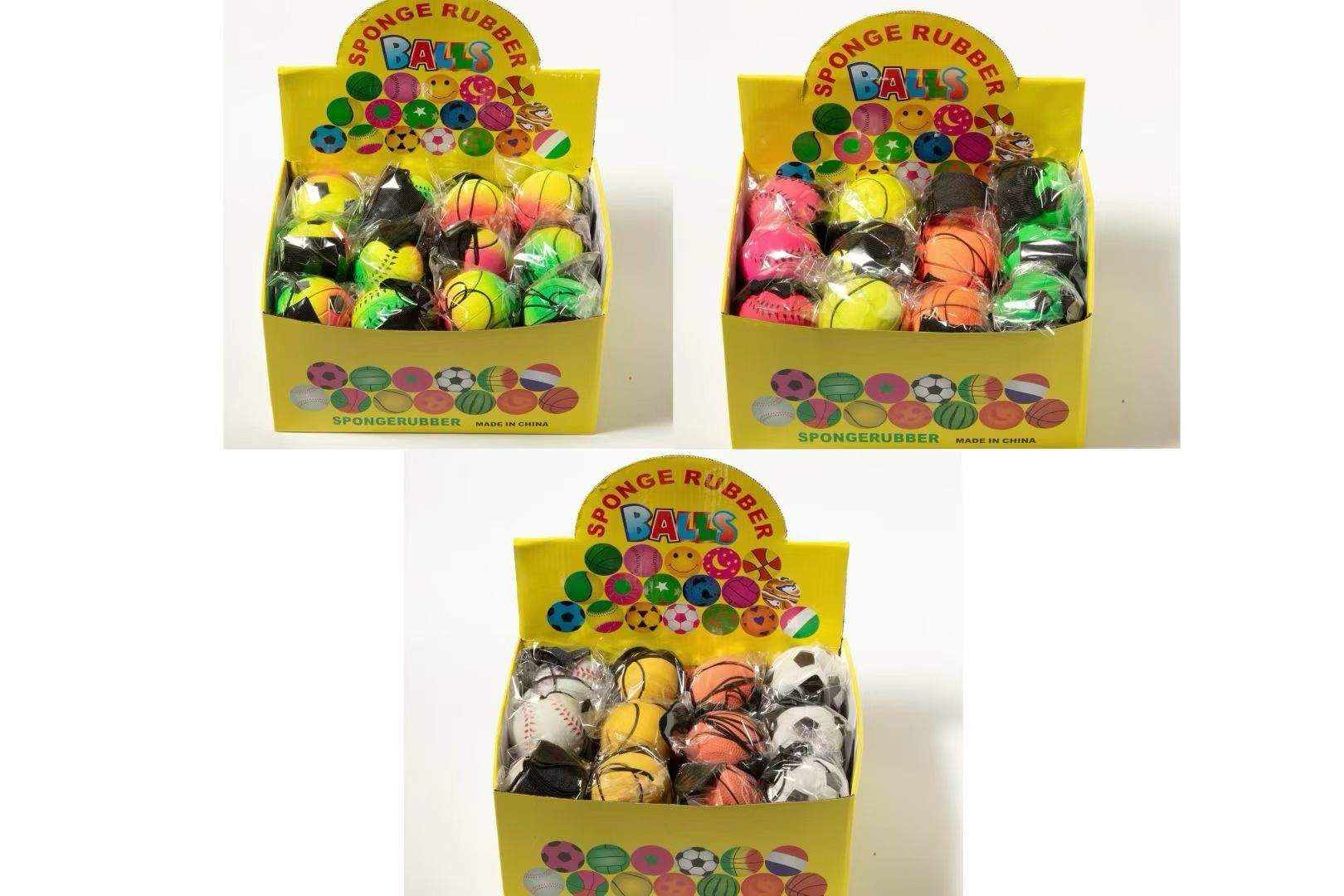 运动休闲弹力球伸缩开花球吸盘抛接粘靶儿童户外玩具球类橡胶弹力球弹力球弹力球