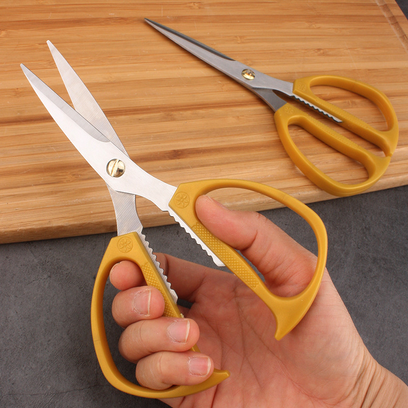 K82 Diamond Scissors, a multi-functional daily-use scissors with a rubber handle, powerful chicken bone scissors, and household scissors, is a bestseller from a household manufacturer Specification drawing