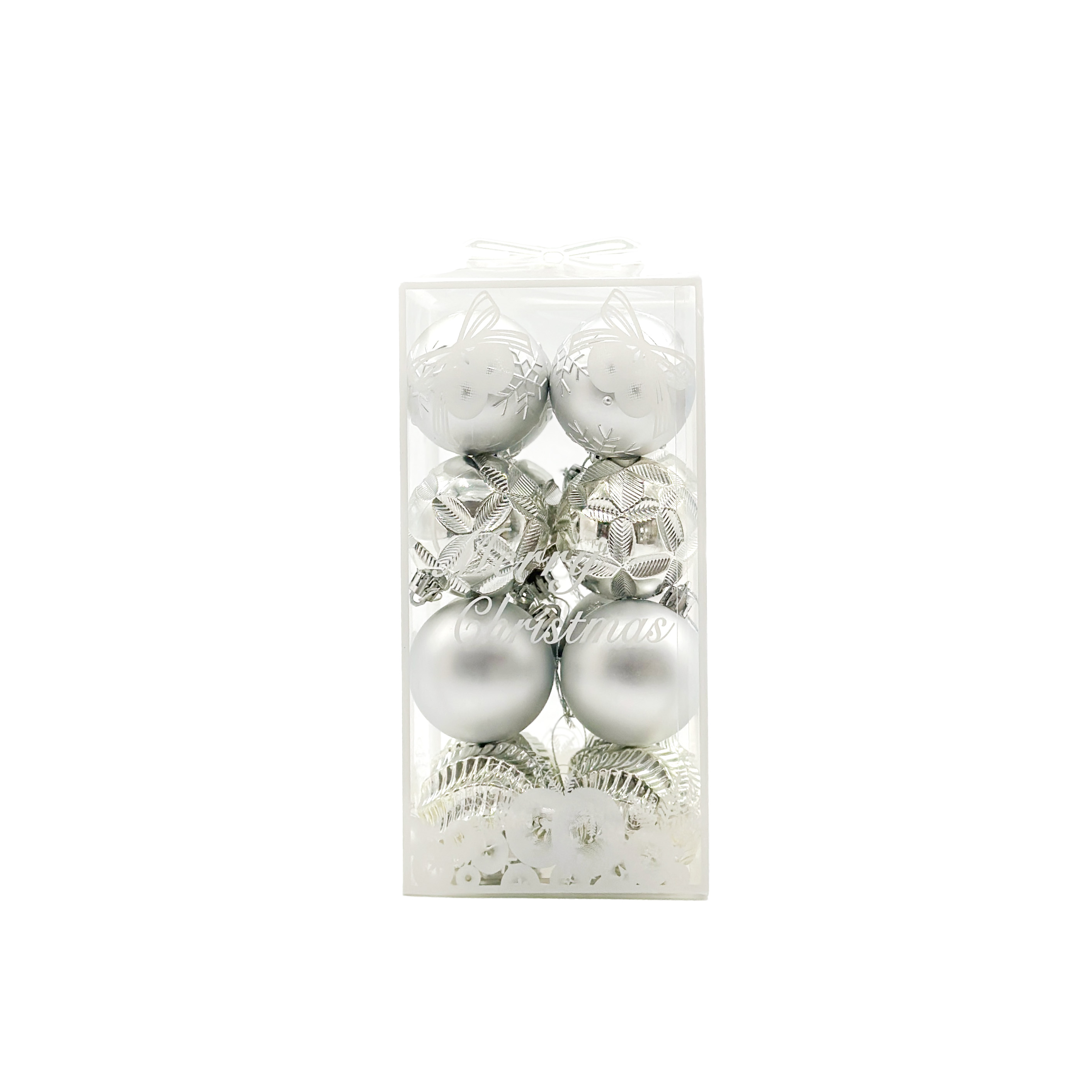 盛佳工艺圣诞球6CM 16PCS PVC耳朵盒圣诞装饰品圣诞节用品节日装饰SJ-6016挂饰详情7