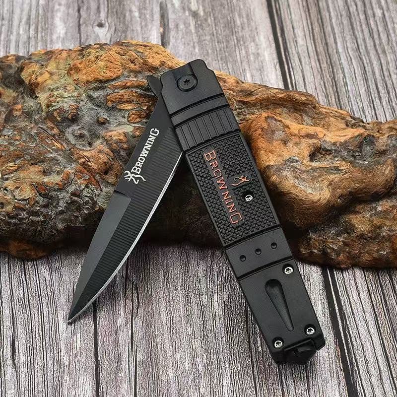 A popular folding knife for foreign trade, a multi-functional fruit knife, a sharp and convenient knife for outdoor camping, wild survival and self-defense full figure