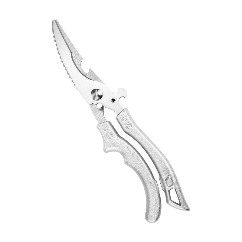 The popular chicken bone scissors in the kitchen are powerful household scissors. They are specially designed for chicken, duck and goose meat bones. They are made of stainless steel and are multi-functional large scissors Item Picture
