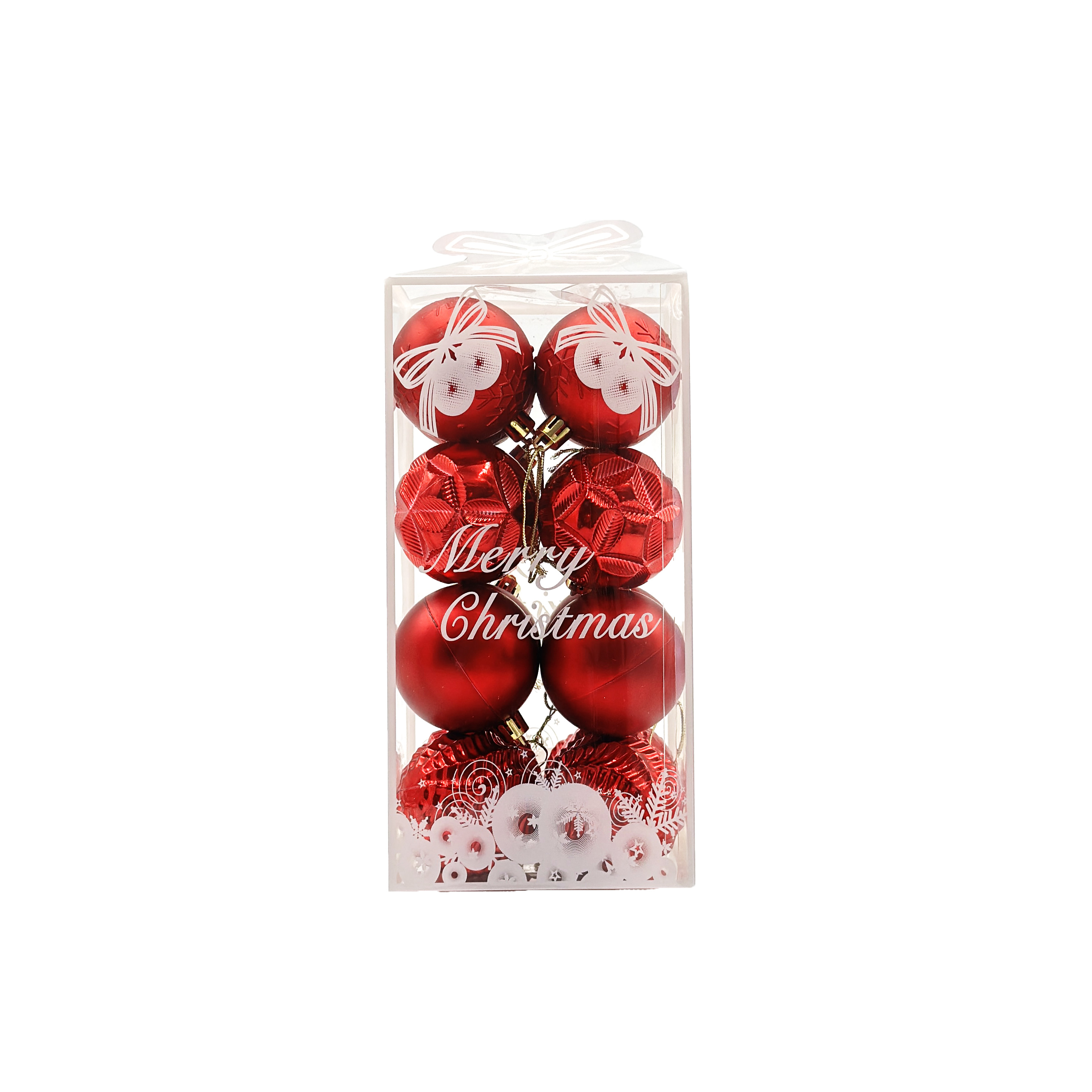 盛佳工艺圣诞球6CM 16PCS PVC耳朵盒圣诞装饰品圣诞节用品节日装饰SJ-6016挂饰详情8