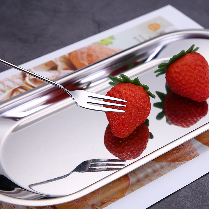 304 stainless steel spoon, children's cartoon spoon and fork, doughnut coffee spoon, three-toothed fruit fork, Japanese and Korean dessert fork Specification drawing