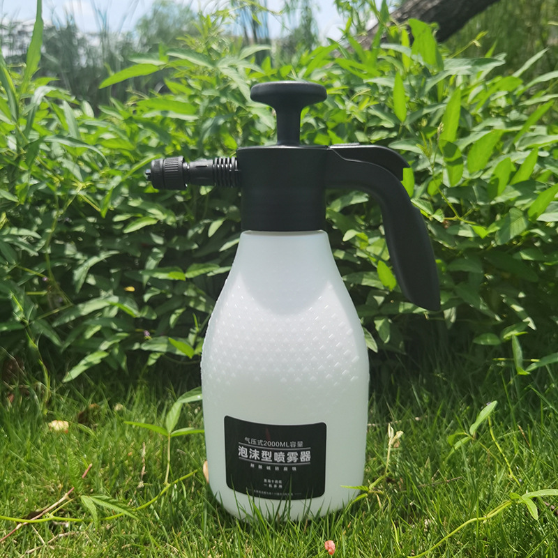 2L car wash foam spray bottle, foam device, special high-pressure pressurized hand-sprayed white spray bottle for car wash liquid foaming details Picture