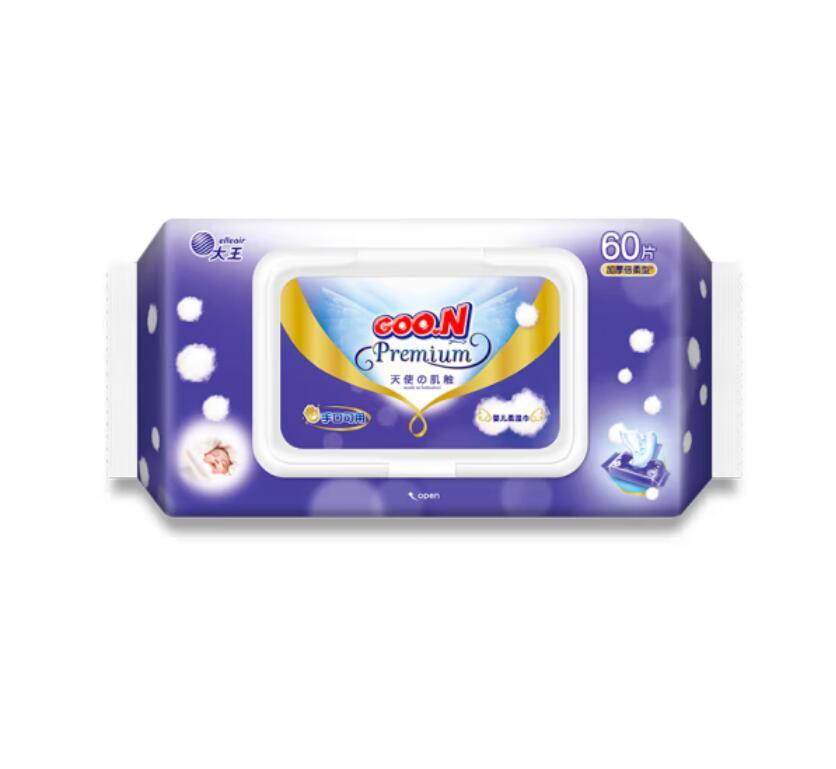 批发包邮 大王GOO.N 天使系列婴儿柔湿巾 60片 20#日用百货日用品详情2