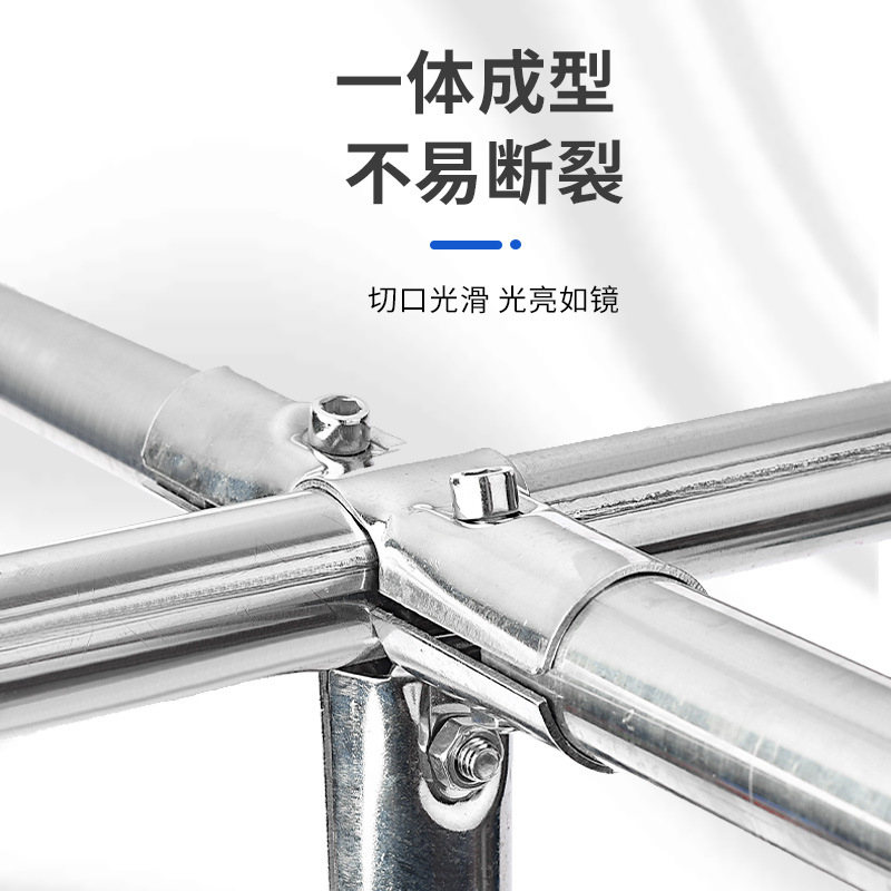 Wholesale of 25mm round pipe joints and fixed clips for stainless steel pipe connectors, steel pipe fasteners, clothes drying rack accessories Specification drawing