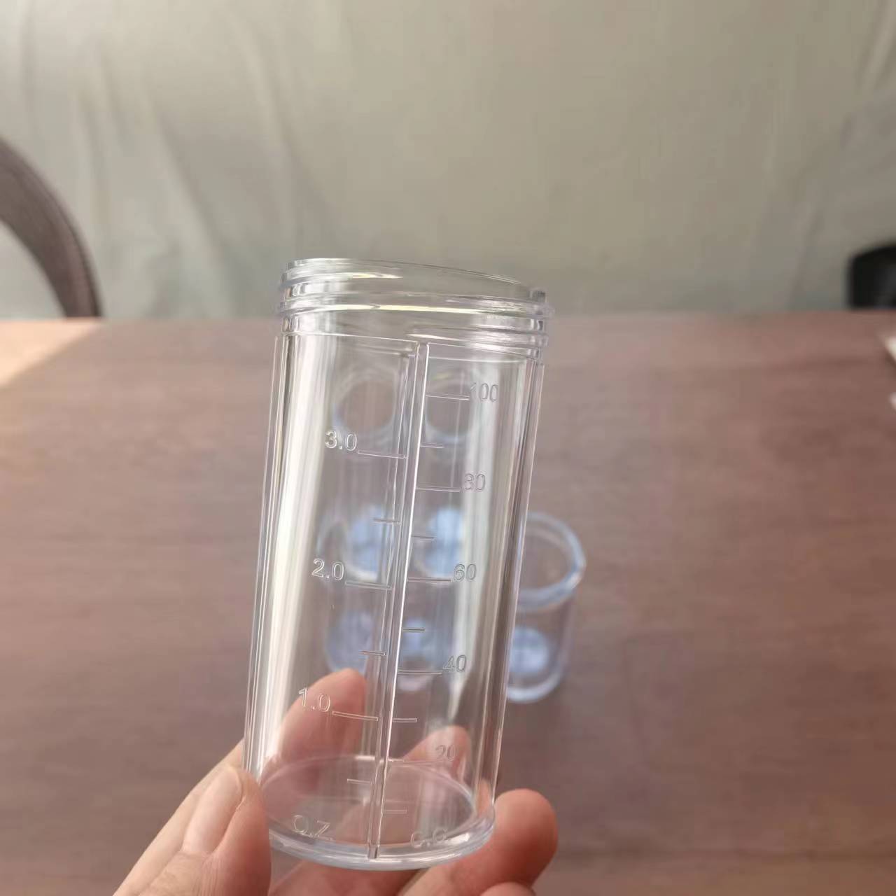 Car wash water gun measuring cup 100ML transparent foam cup, brand new material Specification drawing
