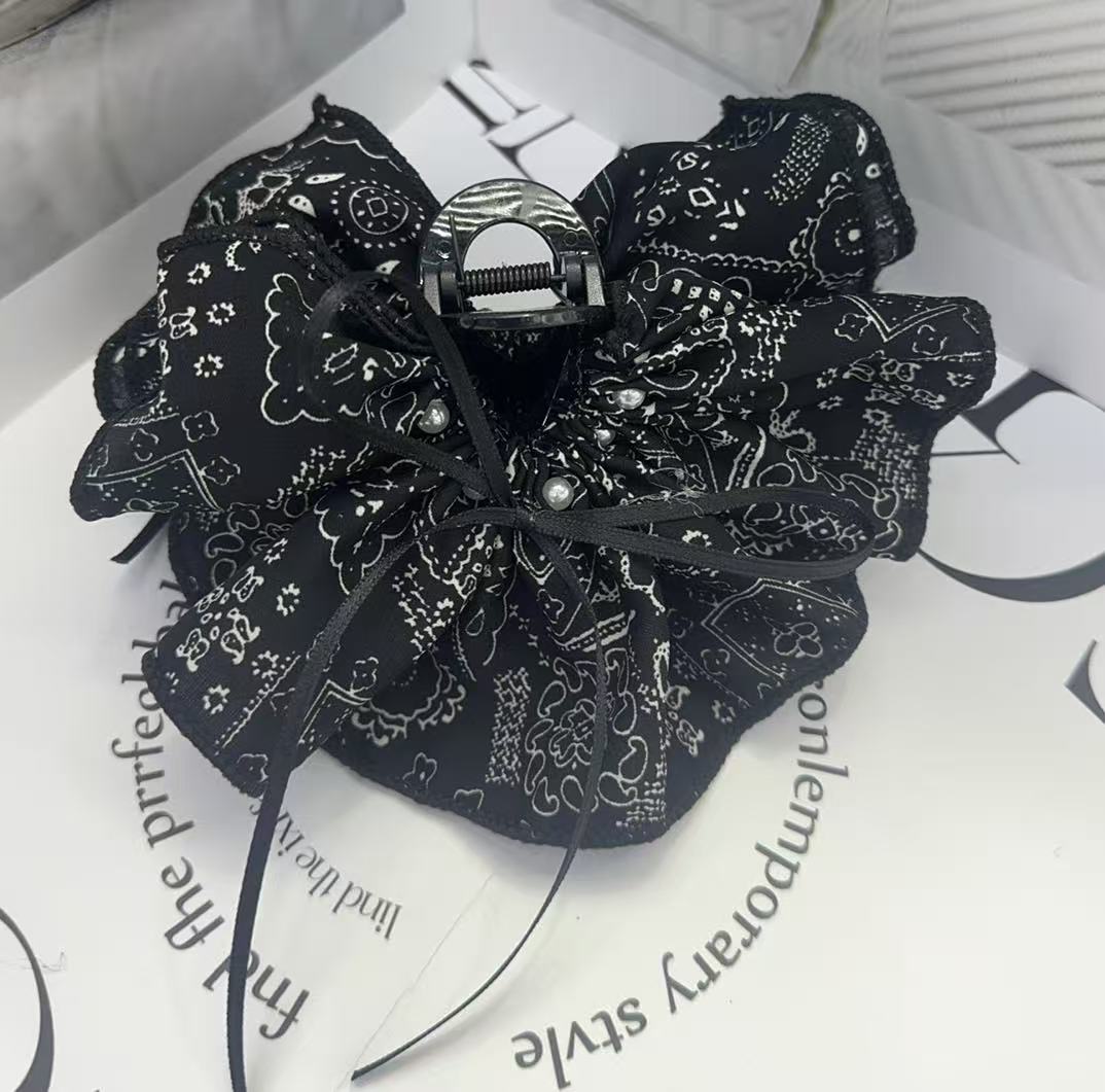 饰品配件DIY蝴蝶结银饰开口圈滴油透明磨砂五瓣花装饰配件