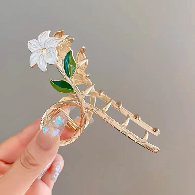 2024 Metal new large back head ins Wendy Shark Clip Exquisite hairpin headwear Specification image