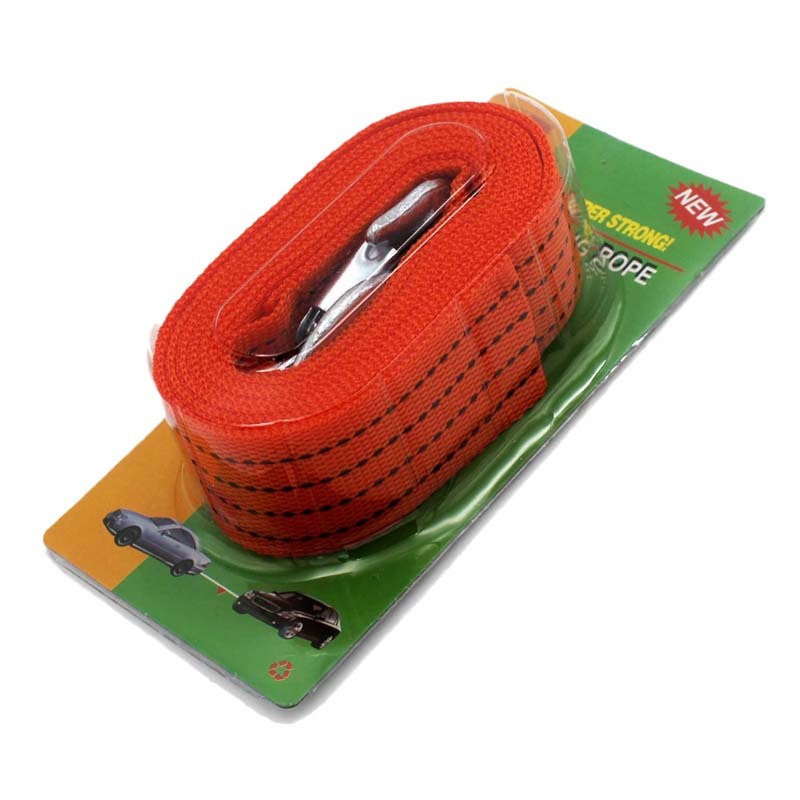 4-meter 3-ton car tow rope, nylon thickened and thickened car towing rope, self-rescue towing rope in case of emergency in the wild Item Picture