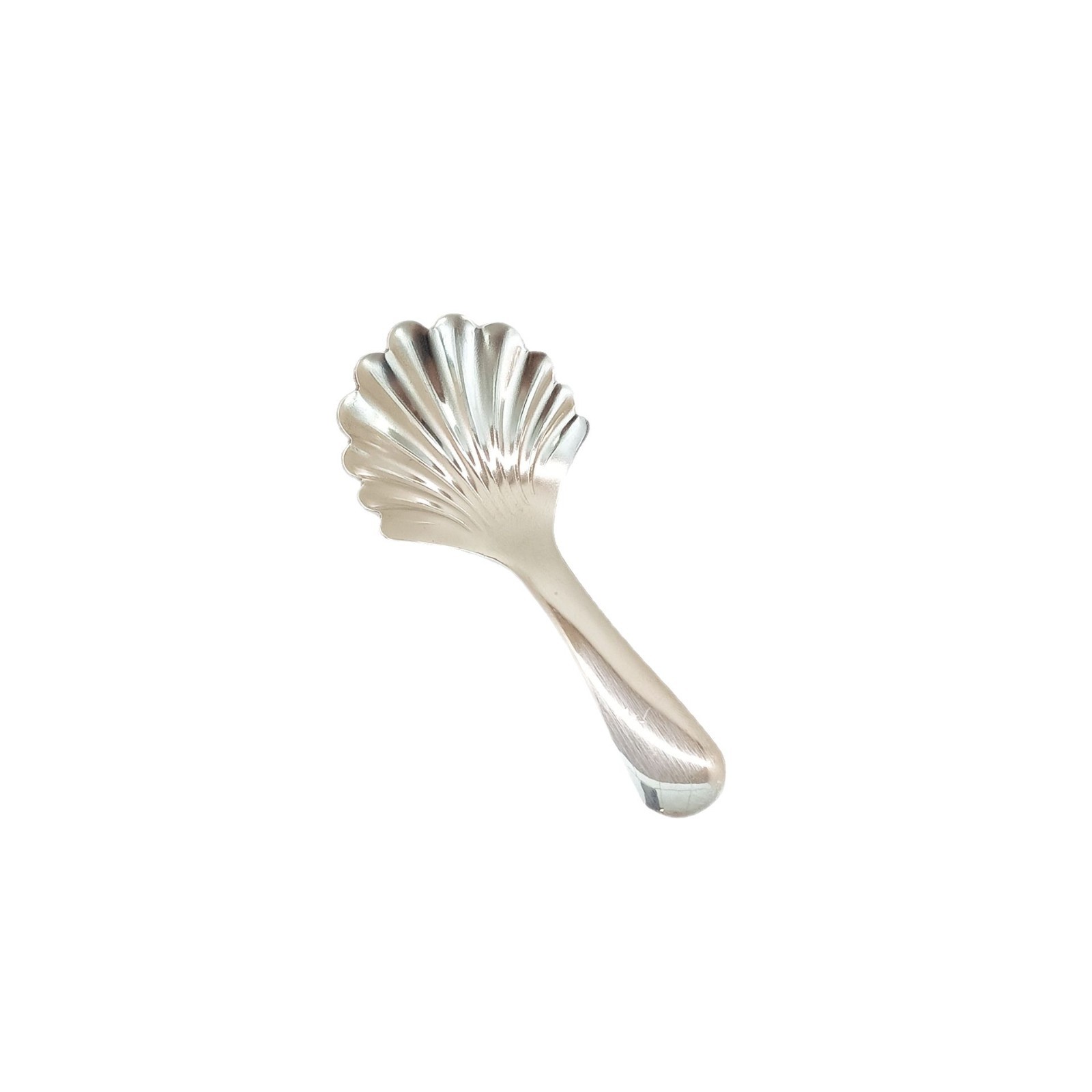 Stainless steel tea spoon, short-handled spoon, embossed shell spoon, ice cream spoon, cake and dessert spoon, household tea spoon, children's spoon Item Picture