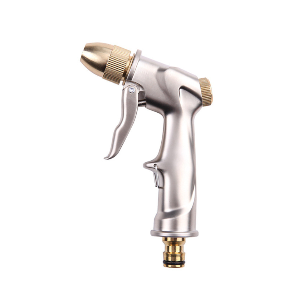Metal car wash water gun, household water grab set, high-pressure water gun head, telescopic water pipe, 7.5 meters -30 meters water gun set Specification drawing