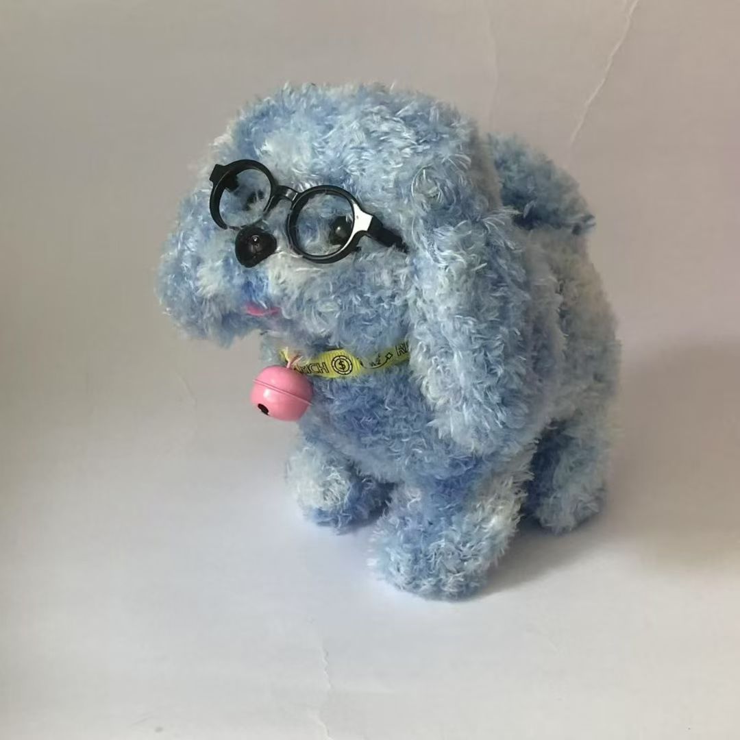 电动毛绒玩具彩色大狗色彩丰富电动大狗会叫会走路毛绒玩具详情图2