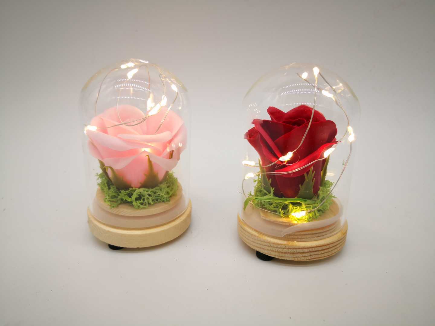 玻璃永生花灯罩