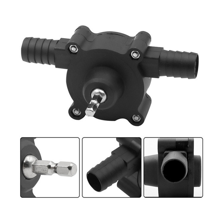 Household small water pump, portable DC water pump, electric drill, water pump, self-priming centrifugal pump Specification drawing