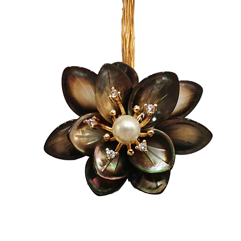 珍珠贝壳发饰配件女士夏季夹子发饰配件发夹头饰配件