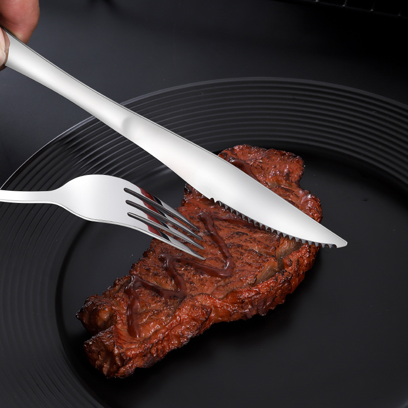 304 stainless steel knife, fork and spoon 1010 series household coffee and dessert spoons and forks hotel steak knives and Western tableware Specification drawing