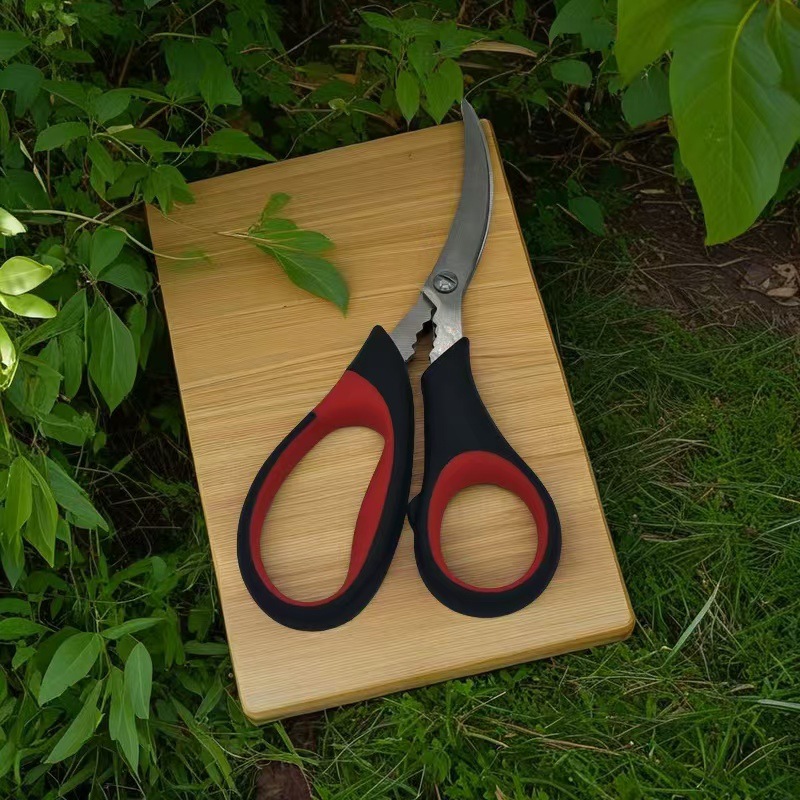Special scissors for opening the back of lobsters, household multi-functional seafood kitchen scissors, stainless steel crab scissors, kitchen tools, creativity details Picture
