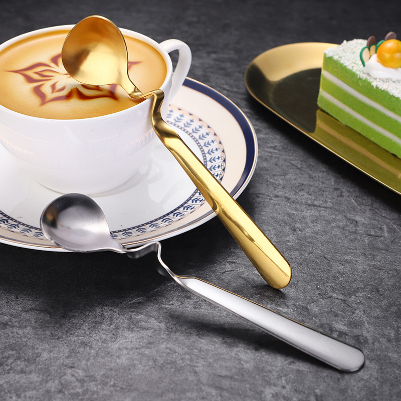 Creative 304 stainless steel spoons, wall-mounted spoons, coffee mixing spoons, ice bar spoons, hotel tableware and souvenir spoons Specification drawing