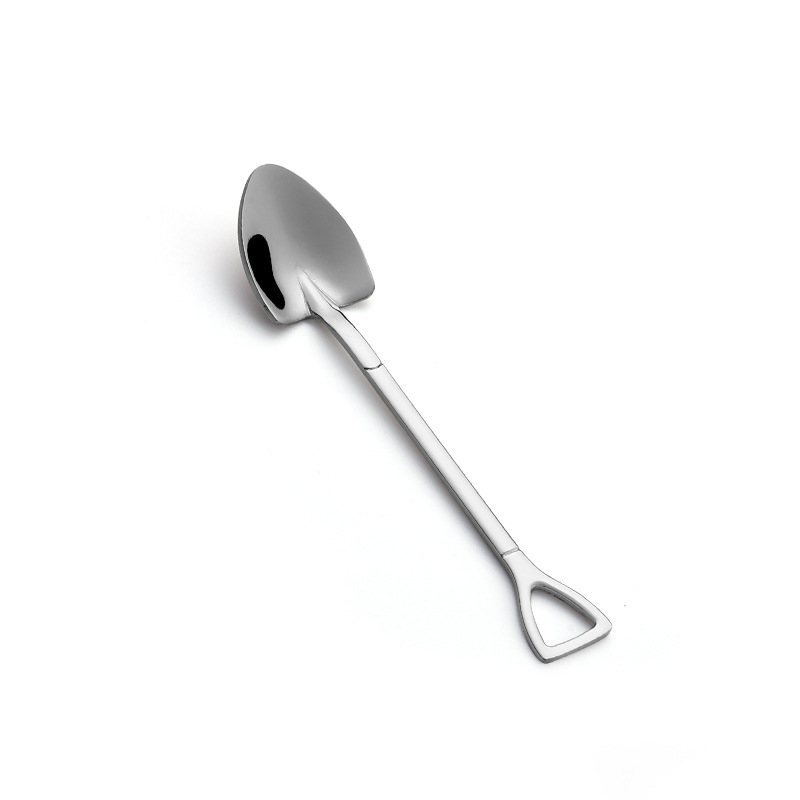 304 stainless steel shovel spoon, home retro creative dessert, special spoon for eating watermelon, ice cream stirring spoon Item Picture