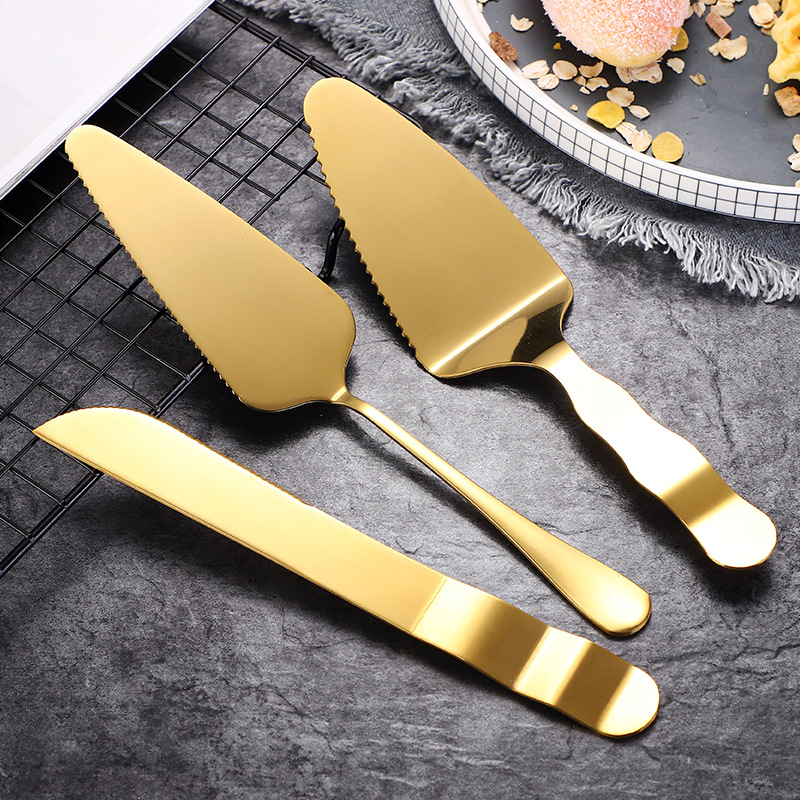 Cake knife and fork, fruit fork, cake spatula, baking small tools, stainless steel cake fork, mooncake knife, can be marked with logo full figure