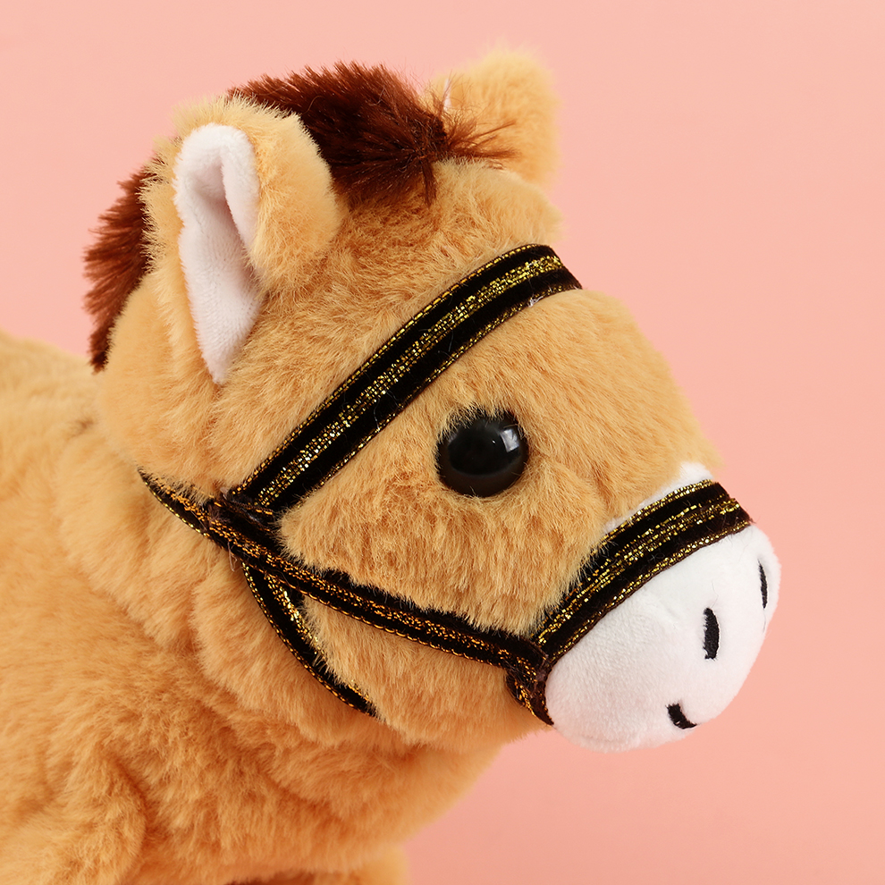 Buy now! This cute and cute electric plush pony can make sounds and move. It makes sounds when walking slowly and wags its tail. It's so adorable and reassuring to keep it company details Picture