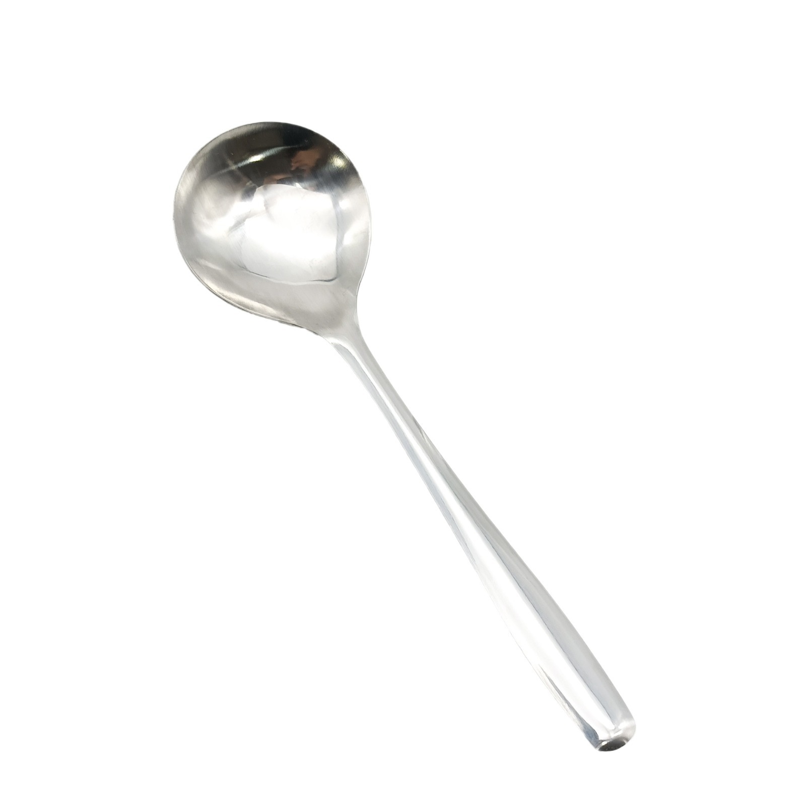 Stainless steel soup spoon, popular Korean-style large-headed spoon, long-handled drinking spoon, large soup shell, soup and porridge spoon, restaurant hot pot spoon Item Picture