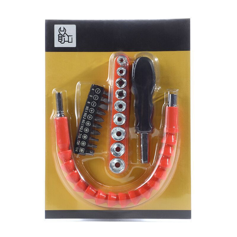 Electric drill accessories: straight cross, cross-shaped, plum blossom, hexagonal, square, 5-13 socket, universal flexible shaft, extension rod Application Scenario