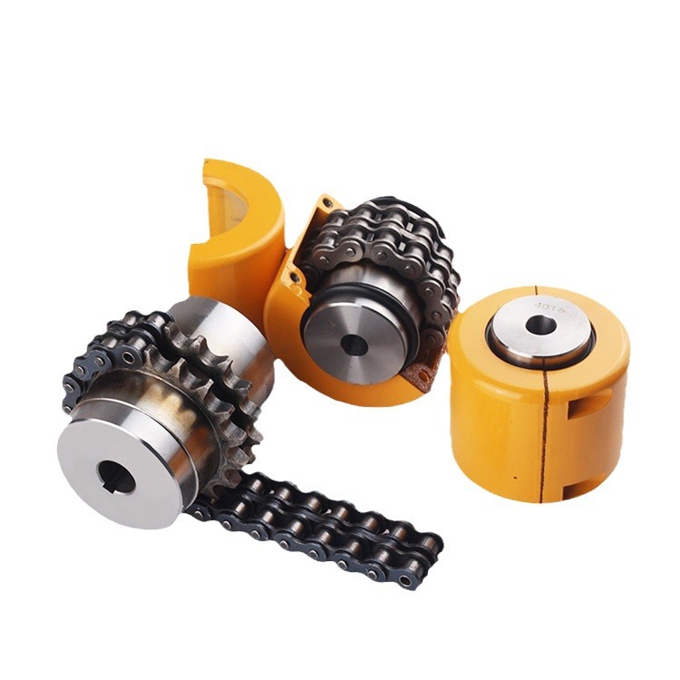 GL roller chain coupling with cover gear sprocket connector, high-torque elastic coupling Item Picture