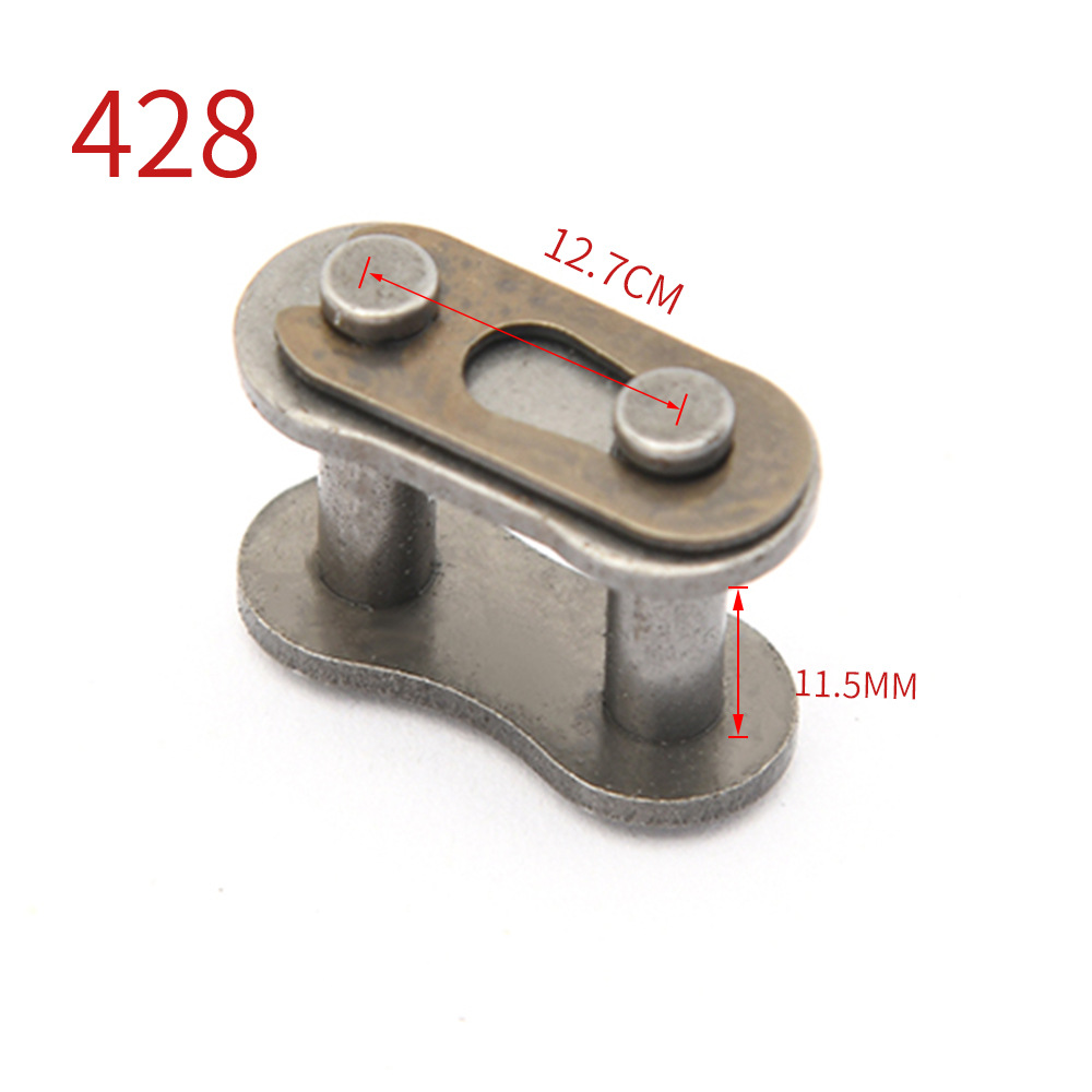Cross-border e-commerce motorcycle chain 35, 40, 420, 428H chain buckle, chain joint Specification drawing