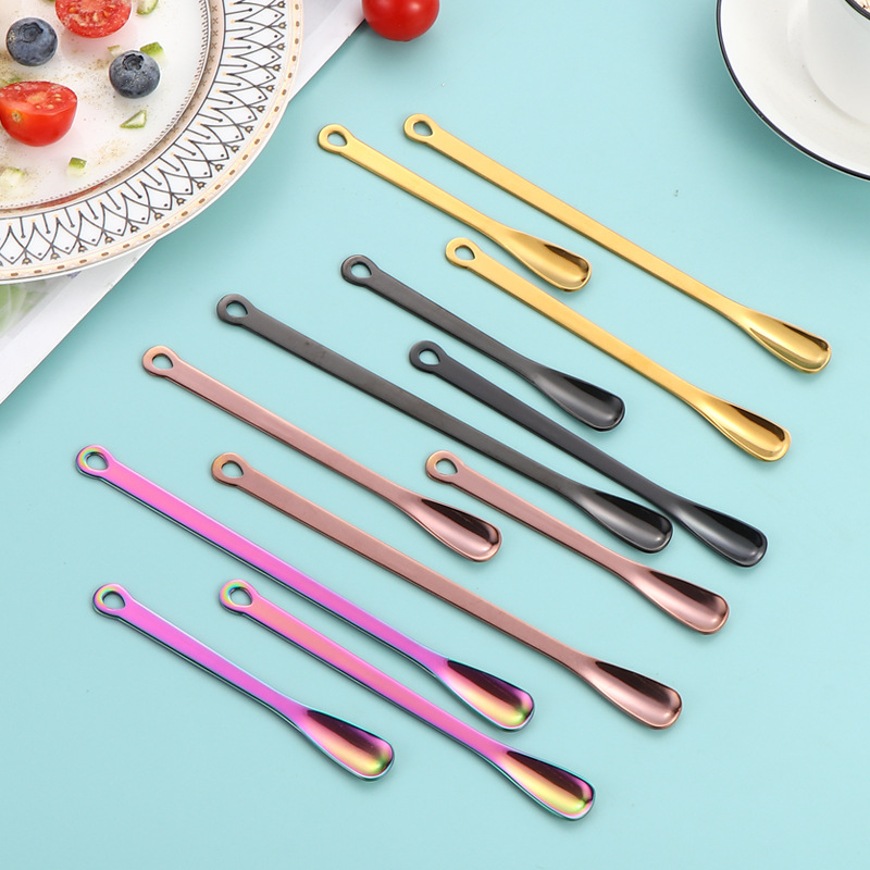 304 stainless steel stirring spoon, coffee spoon, creative stirring rod, long-handled ice spoon, seasoning spoon, powder spoon, dessert spoon Application Scenario