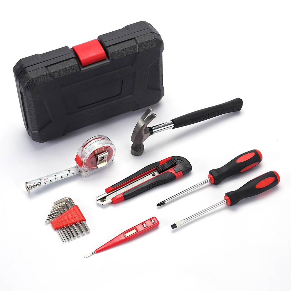 Household 15-piece toolbox set, hardware combination tool set, family manual, real estate, bank gift wholesale Item Picture