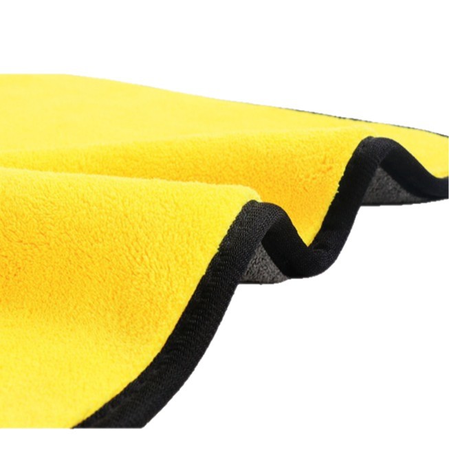 Thickened car wash towel, absorbent coral velvet car cleaning towel, two-color, double-sided high-density car cleaning towel Item Picture
