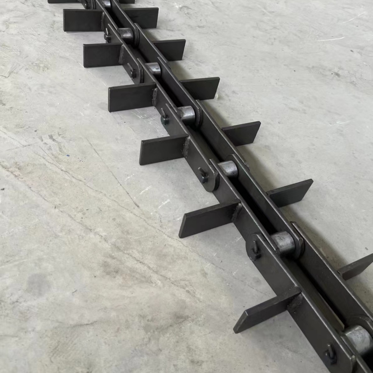 FU scraper conveyor chain, large-pitch industrial transmission chain, scraper conveyor plate conveyor chain Specification drawing