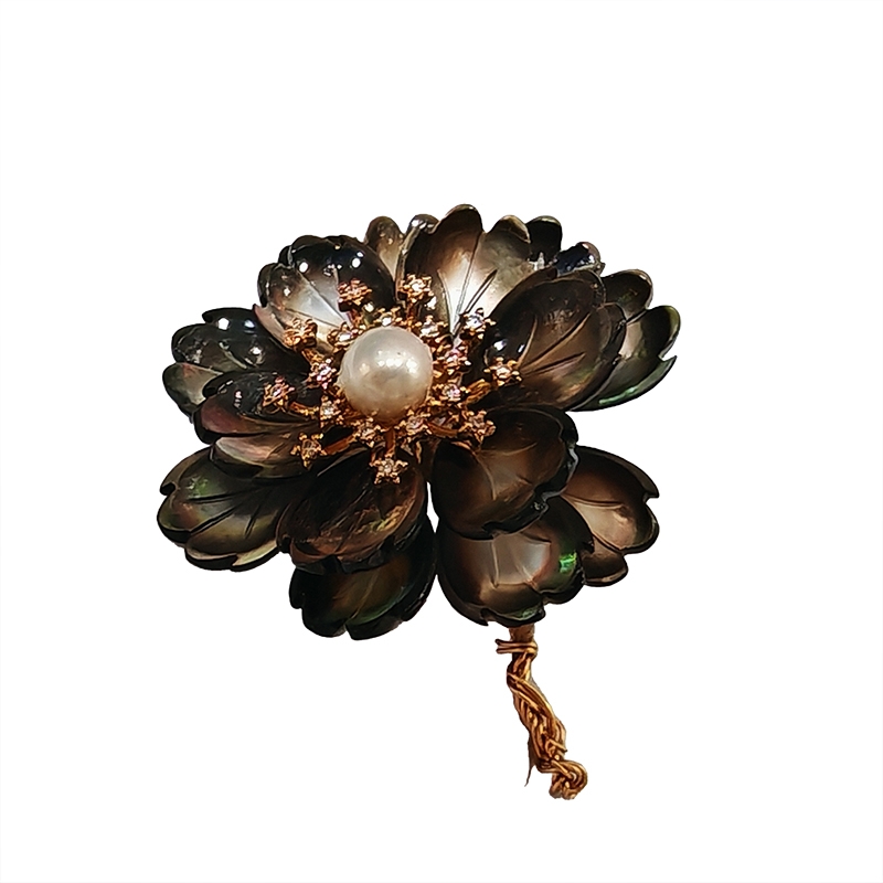 珍珠贝壳发饰配件女士夏季夹子发饰配件发夹头饰配件细节图