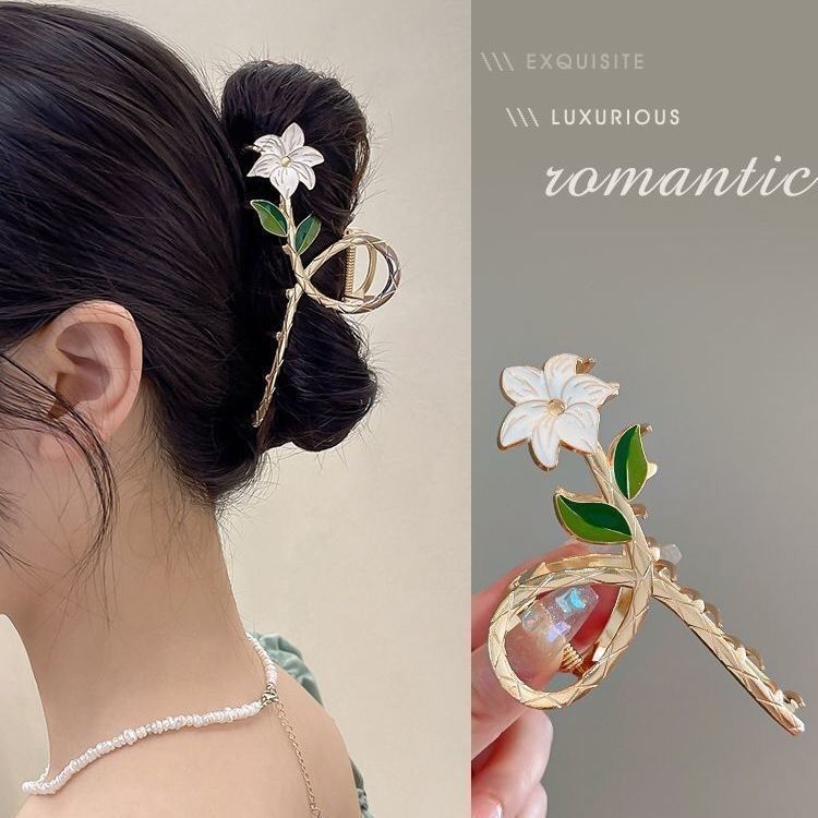 2024 Metal new large back head ins Wendy Shark Clip Exquisite hairpin headwear