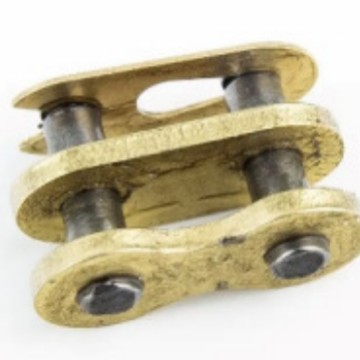 Motorcycle chain links, buckles and links are fully connected with half CL OL gold-plated 428H CL full figure