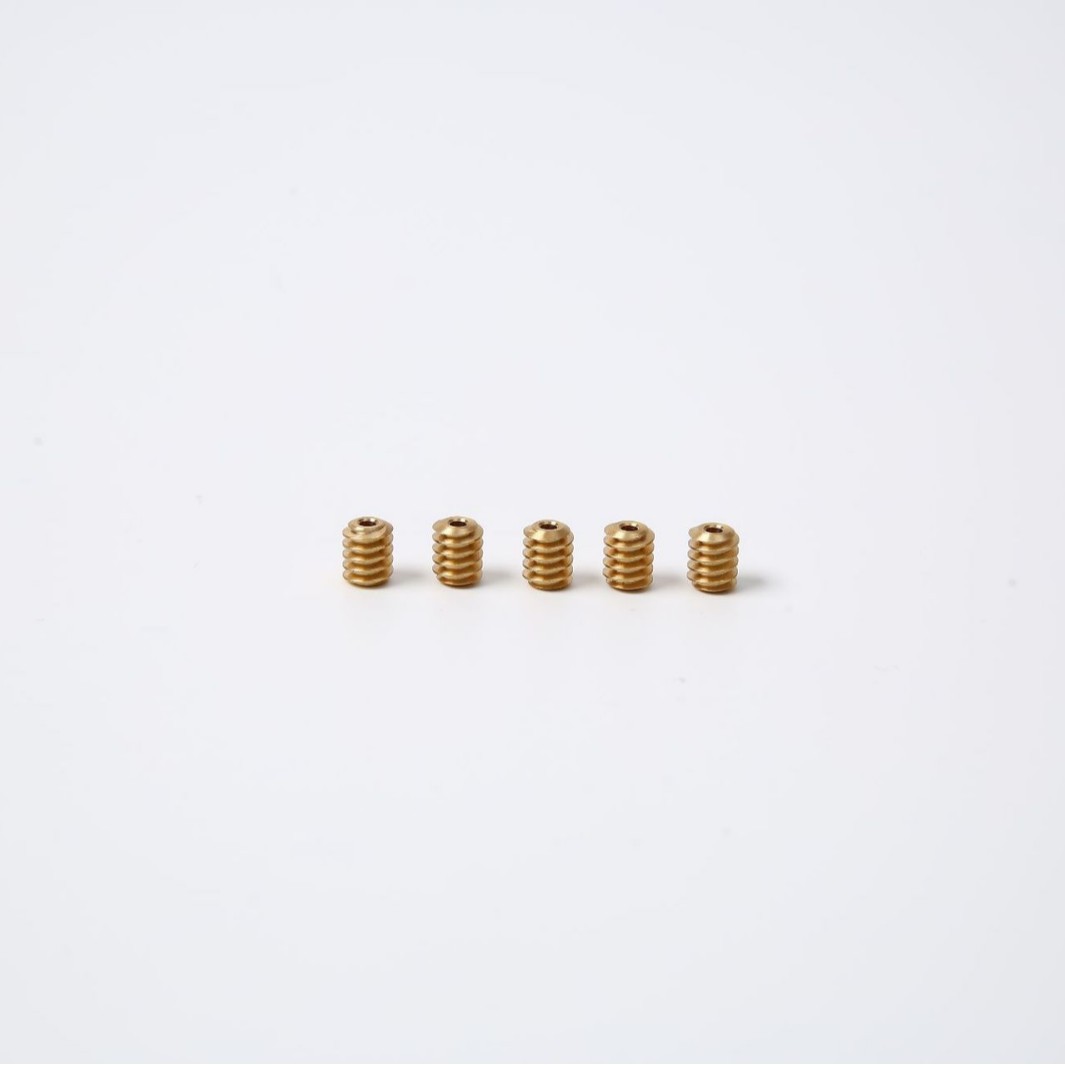 Single-head motor worm, length 7.5, module 0.4393, right-rotating Specification drawing