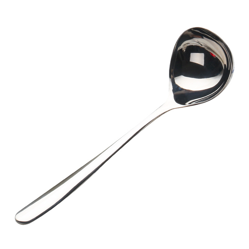 Thickened small soup shell 304 stainless steel soup spoon, new multi-functional sauce spoon, porridge spoon, hotel supplies Item Picture