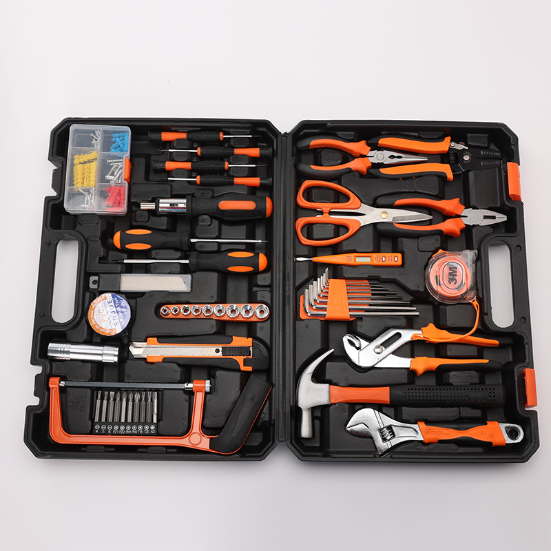 Direct sales from the manufacturer of the 102-piece set of carbon steel portable hardware tools for vehicles, Set 601-102 Specification drawing
