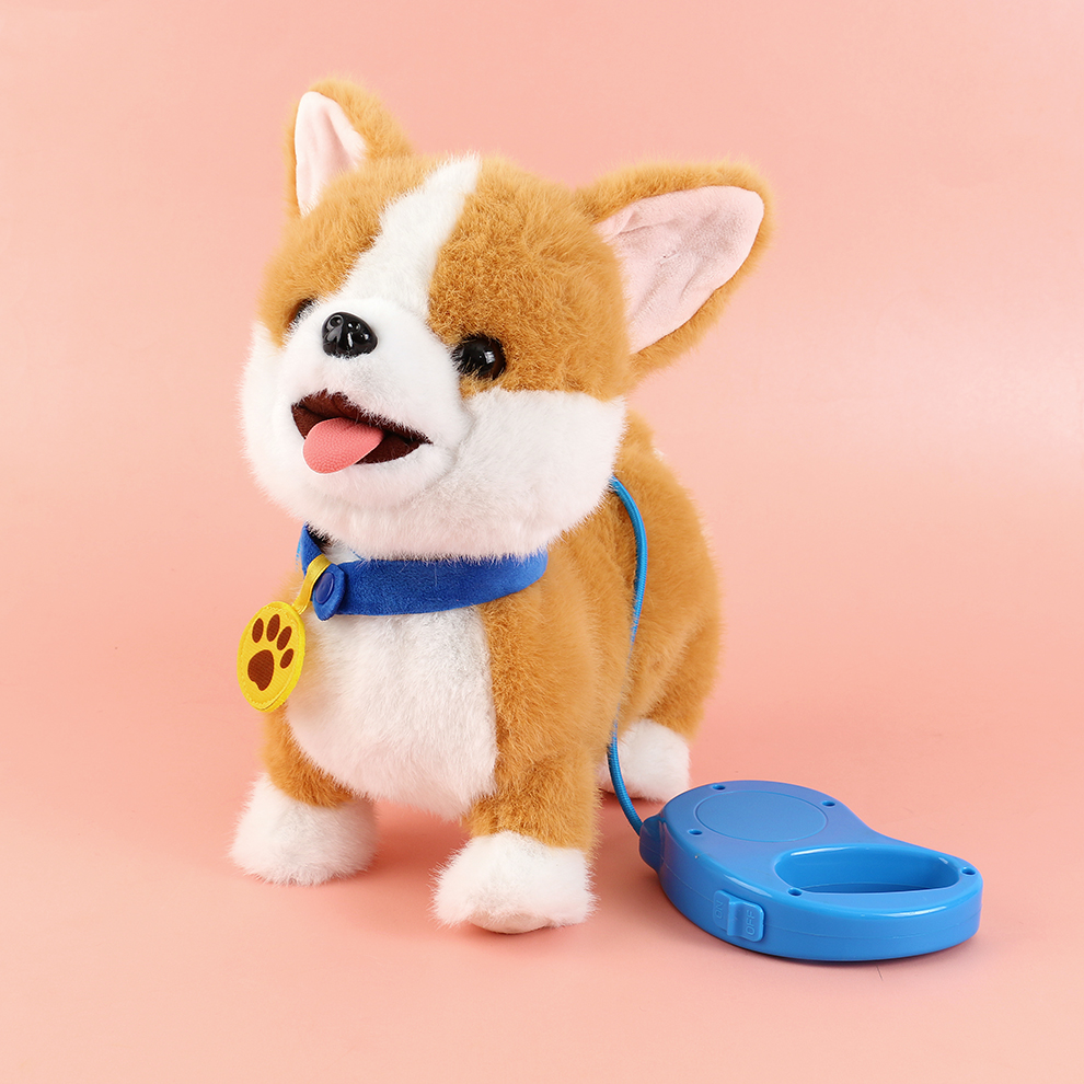 Electric plush puppy, taking pleasure in companionship, can record and imitate, has a sweet singing voice and playful playful actions when being cute