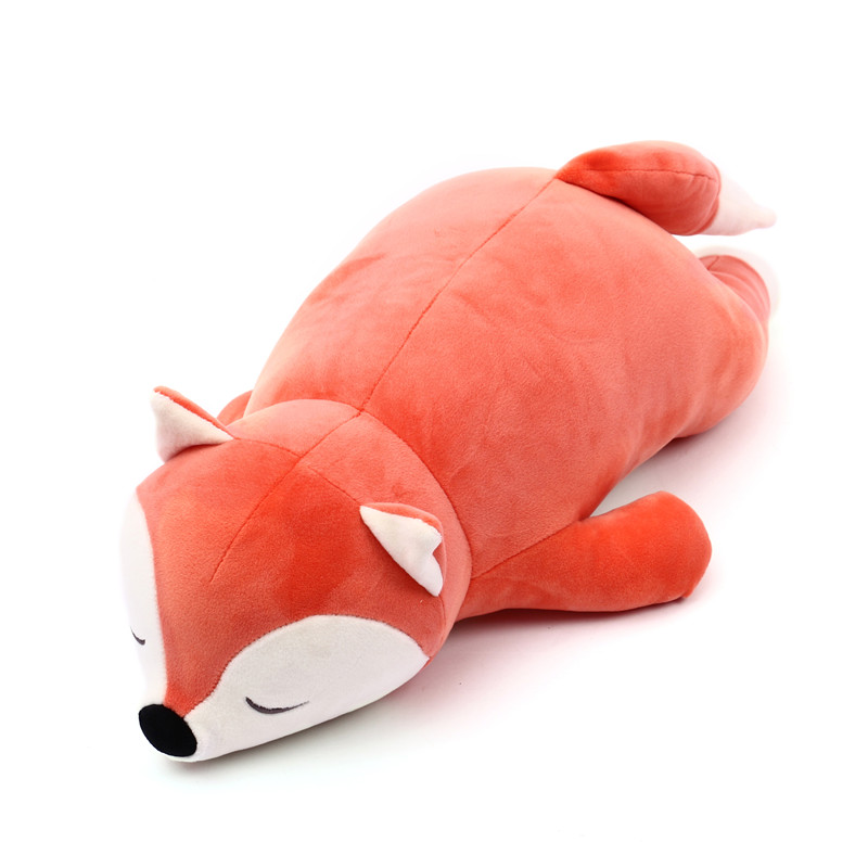 可爱狐狸毛绒玩具女孩床上超软睡觉抱枕布娃娃趴萌狐狸狗玩偶礼物