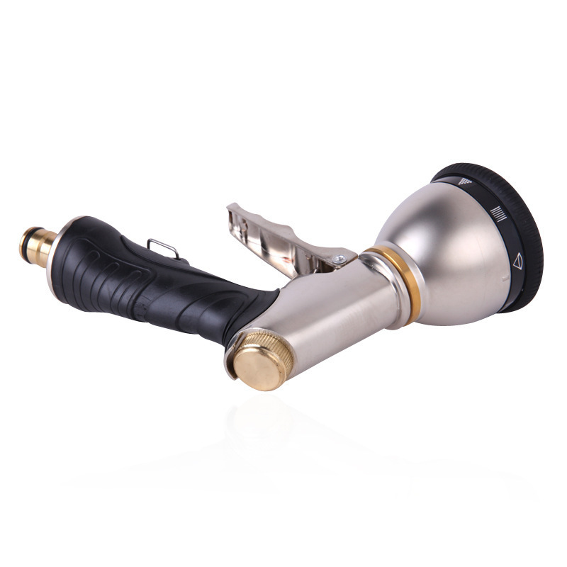 The 9-function front trigger water spray electroplating multi-functional high-pressure water gun, metal gold car wash water gun, is selling well across borders Application Scenario