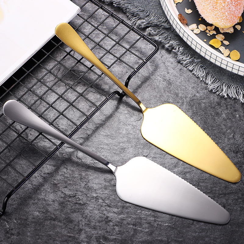 Cake knife and fork, fruit fork, cake spatula, baking small tools, stainless steel cake fork, mooncake knife, can be marked with logo details Picture