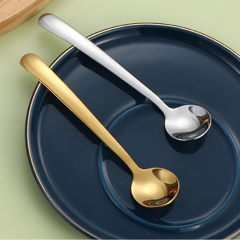 304 stainless steel seasoning spoon, honey coffee spoon, medicinal powder spoon, household monosodium glutamate and salt spoon, dessert spoon, mini spoon Specification drawing