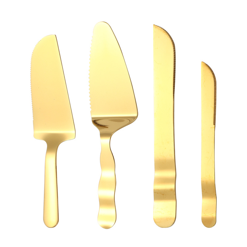 Cross-border stainless steel cake knife and fork set, mooncake knife and fork, ice cream dessert spoon, pizza spatula, kitchen baking knife and fork spatula Item Picture