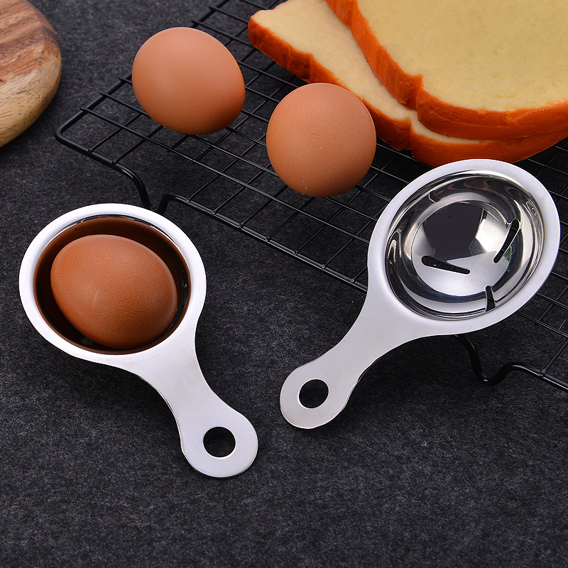 304 stainless steel egg white separator, egg yolk separator, egg strainer, kitchen small tools, cake baking tools Specification drawing