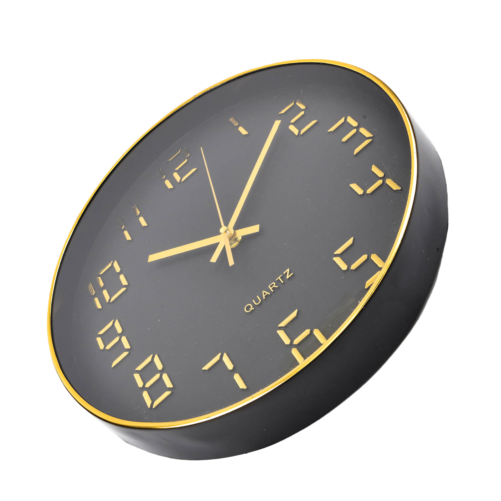 12英寸30cm静音挂钟创意时尚家用客厅立体数字简约钟表批发细节图