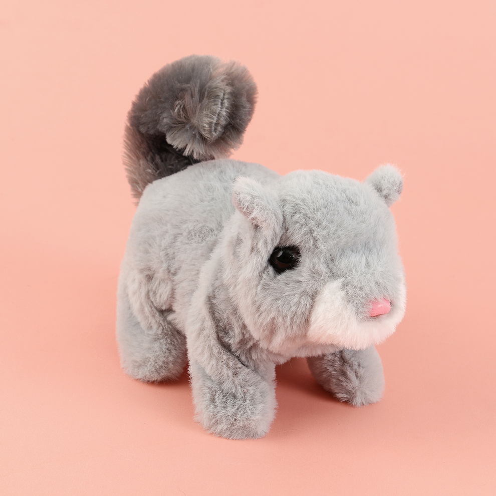 The source of happiness! The cheerful and lively electric plush little squirrel, jumping and chirping + laughing and moving, spreads happiness and heals daily life