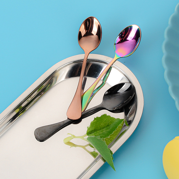 304 stainless steel seasoning spoon, salt spoon, monosodium glutamate spoon, mini coffee spoon, honey spoon, mixing spoon, gift spoon, logo Specification drawing